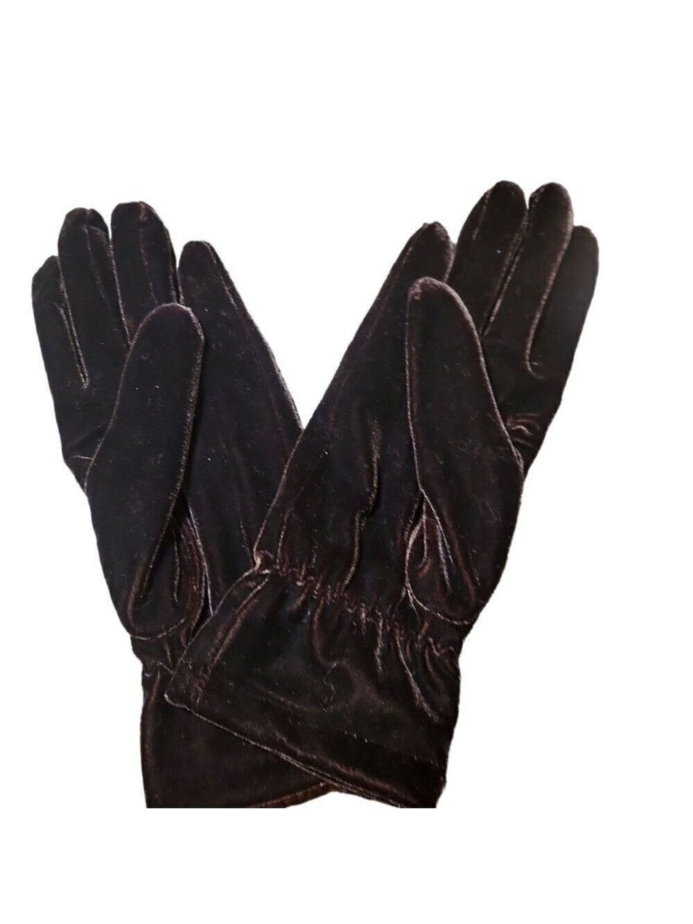 Ben Berger & Sons Brown Velvet Dress Gloves